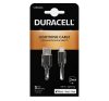 Duracell Lightning / USB töltő- és adatkábel, 2m, fekete