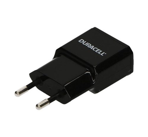 Duracell hálózati töltő adapter, USB, 2,1A, fekete