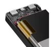 Baseus Bipow Power bank / külső akkumulátor, 10000mAh, 2xUSB-A, USB-C, 15W, fekete
