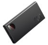 Baseus Adam Metal Power bank / külső akkumulátor, 10000mAh, 2xUSB, USB-C, 22,5W, fekete