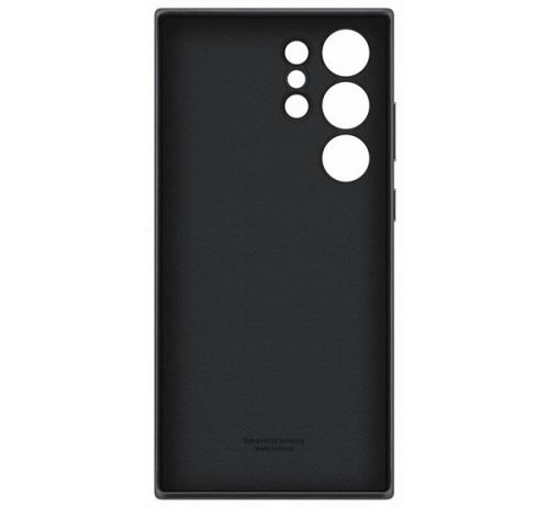 Samsung Galaxy S23 Ultra Leather Cover, gyári bőr tok, fekete, EF-VS918LB