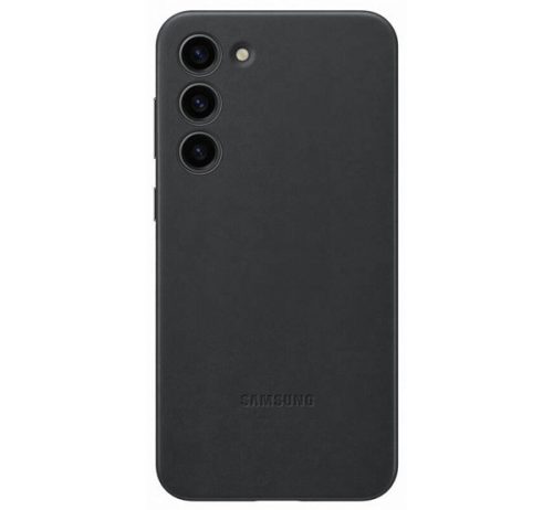 Samsung Galaxy S23+ Leather Cover, gyári bőr tok, fekete, EF-VS916LB