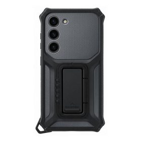   Samsung Galaxy S23 Rugged Gadget, gyári szilikon tok, titán, EF-RS911CB