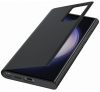 Samsung Galaxy S23 Ultra Smart View Wallet, gyári flip tok, fekete, EF-ZS918CB