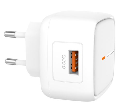 XO L59 hálózati gyorstöltő adapter, USB, 18W, fehér