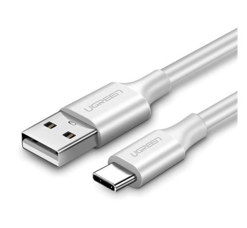 Ugreen Type-C - USB gyorstöltő adatkábel, 1m, fehér