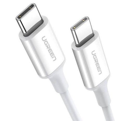 Ugreen US264 USB-C / USB-C gyorstöltő- és adatkábel, 60W, 2m, fehér