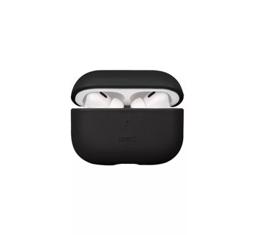 Uniq Terra Apple Airpods Pro 2 bőr tok, fekete