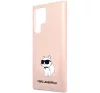 Karl Lagerfeld Silicone Choupette Samsung Galaxy S23 Ultra, szilikon tok, rózsaszín
