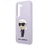 Karl Lagerfeld Silicone Ikonik Samsung Galaxy S23+, szilikon tok, lila