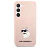 Karl Lagerfeld Silicone Choupette Samsung Galaxy S23 szilikon tok, rózsaszín
