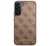 Guess 4G Metal Gold Samsung Galaxy S23 szilikon tok, barna