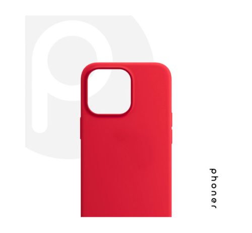 Phoner Apple iPhone 12 szilikon tok, piros