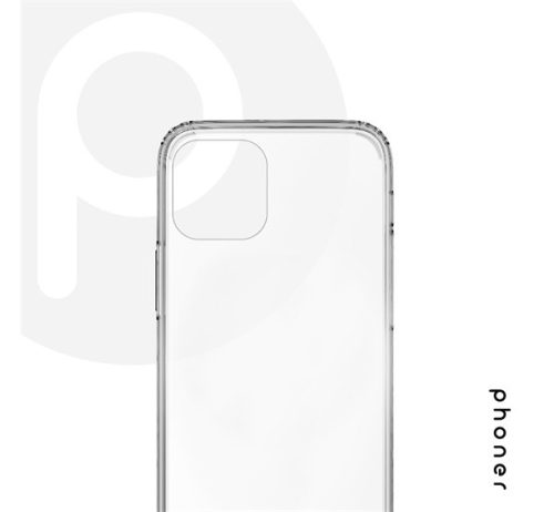 Phoner Apple iPhone 12 Pro Max szilikon tok, átlátszó