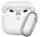 Phoner Simple Apple Airpods 3 szilikon tok akasztóval, fehér