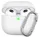 Phoner Simple Apple Airpods 3 szilikon tok akasztóval, fehér