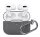 Phoner Simple Apple Airpods Pro szilikon tok akasztóval, sötétszürke