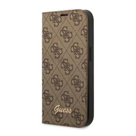   Guess 4G Vintage Gold Apple iPhone 14 Pro Max flip tok, barna