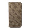 Guess 4G Vintage Gold Apple iPhone 14 Pro Max flip tok, barna