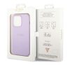Guess Saffiano Strap Apple iPhone 14 Pro hátlap tok, lila