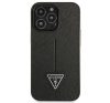 Guess SaffianoTriangle Apple iPhone 14 Pro hátlap tok, fekete