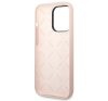 Guess Silicone Triangle Apple iPhone 14 Pro hátlap tok, pink