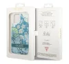 Guess Flower Liquid Glitter Apple iPhone 14 Plus hátlap tok, zöld
