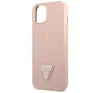 Guess SaffianoTriangle Apple iPhone 14 Plus hátlap tok, pink