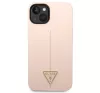 Guess Silicone Triangle Apple iPhone 14 Plus hátlap tok, pink