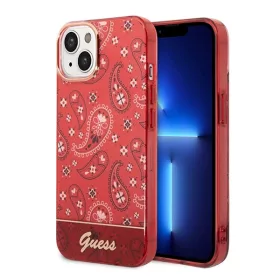 Guess Bandana Paisley Apple iPhone 14 hátlap tok, piros