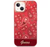 Guess Bandana Paisley Apple iPhone 14 hátlap tok, piros