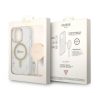 Guess Marble MagSafe Apple iPhone 14 Pro hátlap tok, fehér + MagSafe töltő