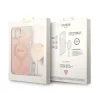 Guess 4G Print MagSafe Apple iPhone 14 hátlap tok, pink+ MagSafe töltő
