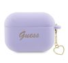 Guess Silicone Charm Heart Apple AirPods Pro 2 tok , lila