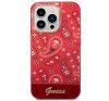 Guess Bandana Paisley Apple iPhone 14 Pro hátlap tok , piros