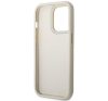 Guess Croco Collection Apple iPhone 14 Pro hátlap tok , ezüst