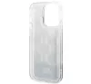 Karl Lagerfeld Liquid Glitter Monogram Apple iPhone 14 Pro hátlap tok, fekete