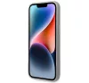 Karl Lagerfeld Monogram Iridescent Apple iPhone 14 Plus hátlap tok, ezüst
