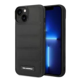   Karl Lagerfeld Puffy Elongated Apple iPhone 14 Plus hátlap tok, fekete