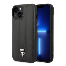   Karl Lagerfeld Puffy Ikonik Pin Apple iPhone 14 Plus hátlap tok, fekete