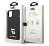 Karl Lagerfeld Silicone Choupette Body Apple iPhone 14 Plus hátlap tok, fekete