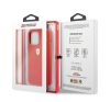 Ferrari Silicone Apple iPhone 13 Pro Max hátlap tok, piros