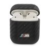 BMW PU Carbon M Collection Apple AirPods szilikon tok, fekete