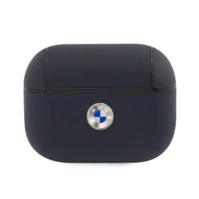   BMW Geniune Leather Silver Logo Apple AirPods Pro szilikon tok,  kék