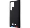 BMW Leather Stamp Tricolor Samsung S23 Ultra hátlap tok, fekete