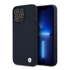   BMW Silicone Signature Apple iPhone 13 Pro Max hátlap tok, kék
