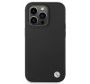 BMW Silicone Metal Logo Apple iPhone 14 Pro hátlap tok, fekete
