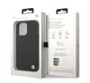 BMW Leather Stamp Apple iPhone 14 Pro hátlap tok, fekete