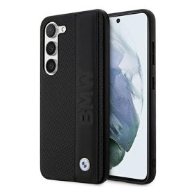 BMW Leather StampApple iPhone 14 Pro Max hátlap tok, fekete