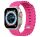 Phoner River Apple Watch 49/45/44/42 mm szilikon szíj, pink